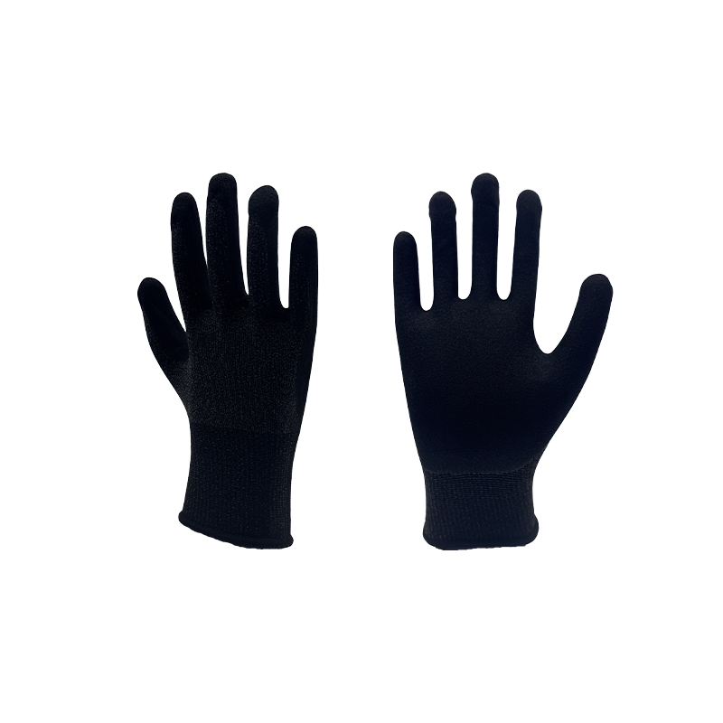 Guantes esmerilados de nitrilo y spandex de nanopoliéster calibre 13