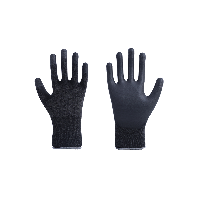 Guantes de PU Reforzados en los Dedos con Nano Poliéster y Spandex