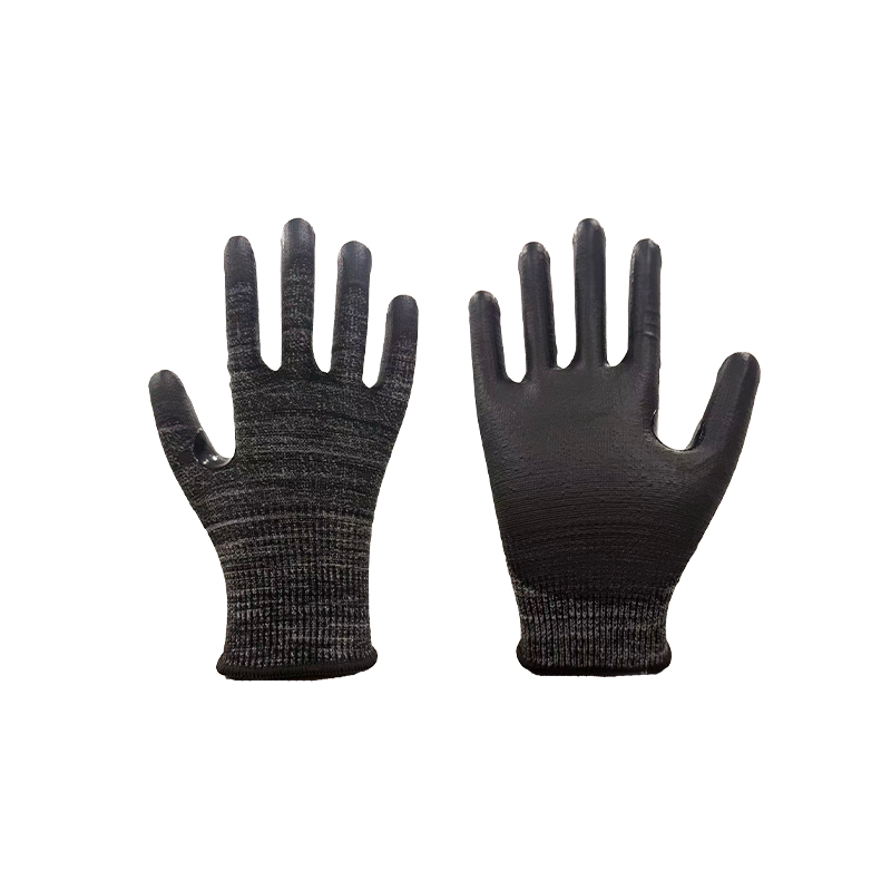 Guantes de PU resistentes al corte y a la abrasión (reforzados en la base del pulgar)
